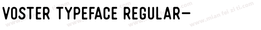 Voster Typeface Regular字体转换